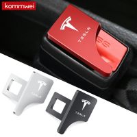 KONNWEI เทสลา หัวเข็มขัดปิดเสียงเข็มขัดนิรภัยรถยนต์ /Hidden t Zinc Alloy Seat Belt Buckle Seat Belt Silencer For Tesla Model 3 X Y S 2017-2022