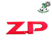 โลโก้ ZP แดง LOGO ZP ติดท้ายรถกระบะ ISUZU D-MAX อีซูซุ ดีแม็ก แดง 1ชิ้น 2-4ประตู มีบริการเก็บเงินปลายทาง