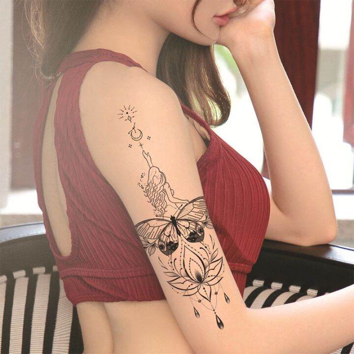 hot-dt-temporary-sticker-fake-hands-arm-leg-flowers-tatouage-temporaire