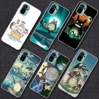 [มาแรง] เคสมิยาซากิอนิเมะ Ghibli Totoro ในสตูดิโอสุดน่ารักสำหรับ Xiaomi Redmi Note 9S 8 11 9 10 Pro 10S 11S Note 9S 8Pro เคส K40ใส