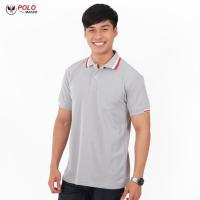 เสื้อโปโล KanekoTK สีสด ยับยาก สีเทา PK092 (ชาย) - PMKPOLOMAKER