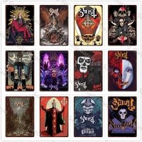 Celestineor Rock And Rall Heavy Metal Band ป้ายดีบุกโปสเตอร์ Plaques Ghost Band บทคัดย่อโลหะพิมพ์แผ่นผับบาร์ Wall Decor ป้ายโลหะดีบุกใหม่