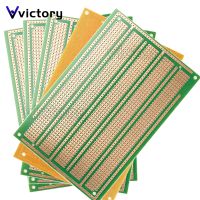 【YF】☋✾✳  2PCS 10x15CM sided electric green oilwood length (5 connecting holes) 1.2 thick  2.54 spacing universal circuit board PCB