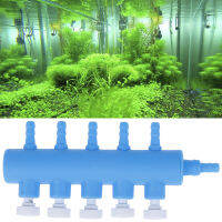 Sha 1 PC Aquarium Fish TANK 5หลุมปั๊มลมพลาสติกวาล์วควบคุมท่อน้ำ