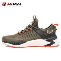 Baasploa 2022 Men Running Shoes Non-slip Shock Absorption Sneaker Lightweight Tennis Shoe Waterproof Man Breathable Casual Shoes