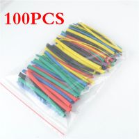 100Pcs Heat Shrink Tubing Insulation Tube Assortment Electronic Polyolefin Ratio 2:1 Wrap Wire Cable Sleeve Tubes Kit Cable Management