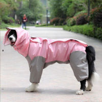 Dog Raincoat All Breeds 7 Colours Waterproof Jumpsuit with Hood Windproof Small Medium Large Size Pet Cat Outdoor Jacket Clothes