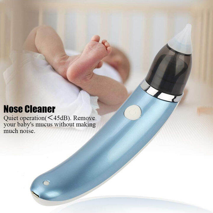Rechargeable Baby Nasal Aspirator With 2 Nozzles Electric Nose Cleaner