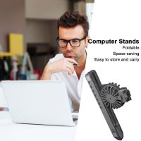 Tablet Bracket Folding Notebook Support with Cooling Fan Accessories Stable for Notebook Tablet Within 17 Inches Laptop Stands
