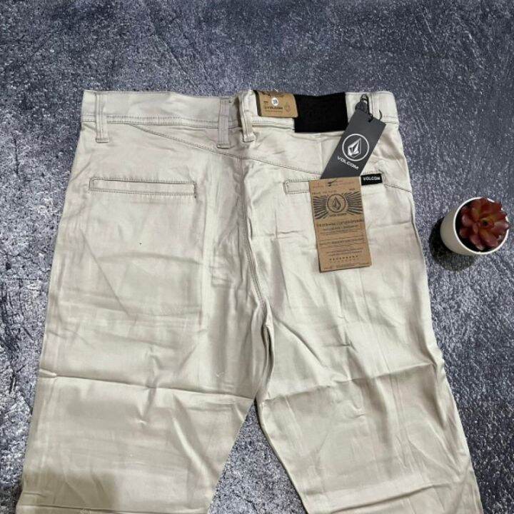 chinos-volcom-กางเกงขายาว-พรีเมี่ยม-แต่งกระจกหิน