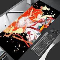 ญี่ปุ่น Devil Master Custom Mouse Pad อุปกรณ์เล่นเกมแผ่นรองเมาส์แล็ปท็อปสีดำและสีขาวอะนิเมะโต๊ะพรมกันลื่น