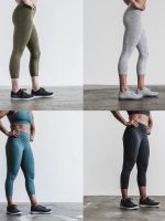 ✿ NOBULL womens mid-waist CROP sports nine-point pants crossfit fitness squat yoga moisture-wicking trousers