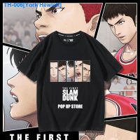 ♧● York Hewlett 2022 version of the movie theatre slamdunk T-shirt Slam Dunk flow chuan maple mitsui cotton loose sleeves with male