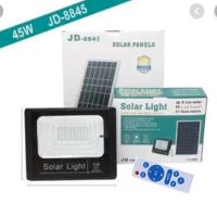 JDของแท้ 100% รุ่น 45W(JD-8845)ไฟโซล่าเซลล์ สปอตไลท์ Solar LED โซล่าเซลล์ สีขาว สี warm white