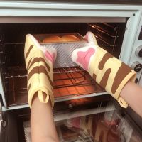 【CW】 Claw Baking Oven Gloves Paws Mitts Anti-scald Microwave Resistant Insulation Non-slip