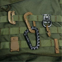 10และ Carabiner ทนทานสายรัดกลางแจ้งกระเป๋าเป้สะพายหลังหัวเข็มขัดหัวเข็มขัดล็อค Camp กระเป๋าปีนหน้าผายุทธวิธีไนลอน Anti-Rust Hook Buckle เหมาะสำหรับตกปลาเดินป่ากลางแจ้ง Camping Trips