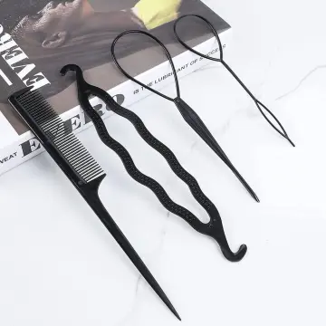 4pcs/set Hair Braiding Twist Curler Styling Set Hairpin Holding