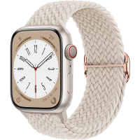 ไนลอน Braided Loop สำหรับ Apple Watch Band Series 8 7 6 Se 5 4 3 44 มม.40 มม. 45 มม.41 มม.49 มม.38 มม.42 มม.Apple Watch อุปกรณ์เสริม-Yeors