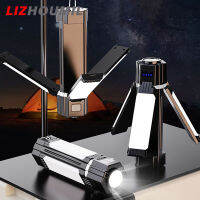 LIZHOUMIL ไฟฉายพกพาสำหรับตั้งแคมป์กลางแจ้ง,ไฟฉายส่องสว่าง5โหมดโคมไฟเต็นท์ Led ชาร์จได้อเนกประสงค์สำหรับเดินป่าตกปลา