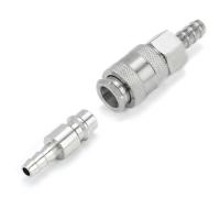 1Set European EU Type Pneumatic Fitting Connector Quick Coupler For Air Compressor Hose Barb Nozzle SH PH 6MM 8MM 10MM Pipe Fittings Accessories