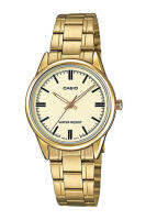 Casio Standard นาฬิกาข้อมือผู้หญิง สายสแตนเลส รุ่น LTP-V005,LTP-V005G,LTP-V005G-9A (CMG) - สีทอง