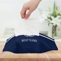 Dark Blue Nautical Series Decorative Tissue Box Linen Tissue Box Car Tissue Box Hotel Restaurant Tissue Box Can Be Customized Tissue Holders