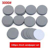 【CW】 100pcs 2inch 50mm Sandpaper Disc  amp; Grit 3000  Aluminum Oxide Abrasive Grinding Polishing for Tools