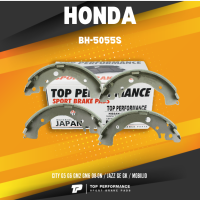 BRAKE SHOES (ประกัน 3 เดือน) ก้ามเบรค หลัง HONDA CITY G5 G6 GM2 GM6 08-ON / JAZZ GE GK / MOBILIO - BH 5055 S / BH5055S - TOP PERFORMANCE JAPAN - ดรัม เบรค เบรก ฮอนด้า ซิตี้ แจ๊ส โมบิลิโอ BENDIX BS5055 43153-SNA-A01