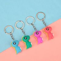 Cute Cartoon Little Dinosaur Keychain Animal Key chains For Women Children Bag Charm Key Ring Pendant Gifts Key Chains