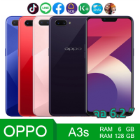 มือถือ oppo A3s (แรม 6 รอม 128 ) จอHD 6.2 นิ้ว เอนดอย 8.1(ติดฟิล์มกระจกให้ฟรี+ฟรีเคสใส) รับประกันสินค้าจากทางร้าน 1 ปี.