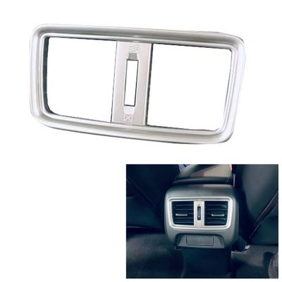 Car Matte Silver Rear Air Conditioning Vent Outlet Protective Trim Cover for Honda HRV HR-V 2022 2023