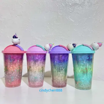 New Design Cute Unicorn Plastic Cold Water Cups With Lid And Straw Ice  Cream Unicorn Design Water Bottle - Buy New Design Cute Unicorn Plastic  Cold Water Cups With Lid And Straw