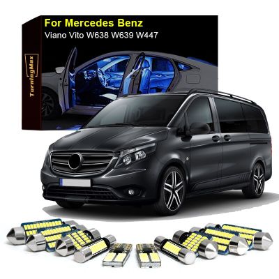 【CW】Canbus Interior Lighting LED Bulbs Kit For Mercedes Benz Viano Vito W638 W639 W447 1996-2018 Indoor Lamps Lights Car Accessories
