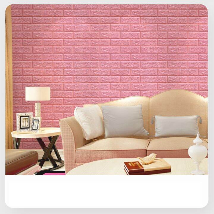 15pcs-self-adhesive-3d-brick-sticker-diy-waterproof-foam-wallpaper-room-kitchen-roof-ceiling-background-wall-decals