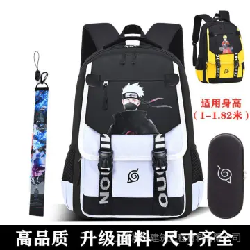 New Anime Naruto Peripheral Backpack Primary and Secondary School Beautiful  Students School Bag Two-piece Cartoon Backpack