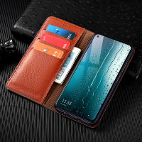 Litchi Patter Genuine Leather Magnetic Flip Cover For iPhone 13 Pro Max iPhone 13 Mini 13 Pro Max Wallet Case