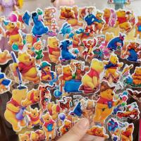 6PCS Winnie the Pooh Bubble Stickers Baby Boy Funny Toys Kids Cute Anime Stickers Scrapbooking Stickers