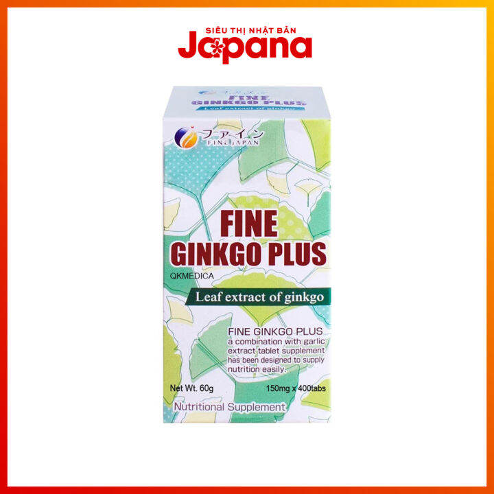 Viên uống bổ não Fine Ginkgo Plus Nhật Bản 400 viên.