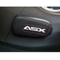 For Mitsubishi Asx 1pc Carbon Fiber Leather Auto Leg Cushion Knee Pad Car Door Arm Pad Car Accessories Vehicle Protective