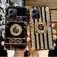 สำหรับ Redmi Note 12 11S Pro Plus Note12 Note11s Note11 5G 4G Xiaomi ฝาหลังเคสใส่โทรศัพท์ผู้หญิงเคส TPU แบบอ่อนที่ยึดแหวนวาวเคสกันกระแทกมือถือเคส