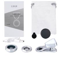 LIEQI คลิปเลนส์ 3in1 รุ่น LQ-035 0.36X Wide Angle + 15X Macro + LED Flash Light บริการเก็บเงินปลายทาง สำหรับคุณ