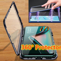 360 Magnetic Case สำหรับ Motorola Moto G200 5G ฝาครอบโลหะสำหรับ Motorola Moto G200 แก้วกันกระแทกกรณี Motorola Moto G200 Funda-TIOH MALL