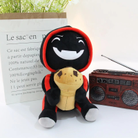 25CM BadBoyHalo Plush Toys Cute Little Black Biscuit Toys For Children Birthday Christmas Halloween Plushies