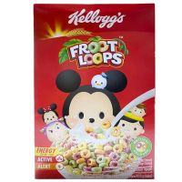 ขนมอร่อย เคี้ยวเพลิน? (x1) เคลล็อกส์ ฟรุต ลูปส์ Kelloggs Froot Loops 300g.?