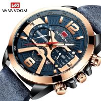 ✴❂ หุ้นใหม่! ! Mens นาฬิกาแบรนด์หรู Chronograph นาฬิกาข้อมือผู้ชายหนังหรูหรานาฬิกาสปอร์ตกันน้ำผู้ชายนาฬิกาชายนาฬิกาข้อมือชาย