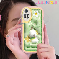 Jlingji เคสสำหรับ Xiaomi Redmi Note 11 Pro 5G Note 11e Pro 3D การ์ตูนน่ารักดีไซน์ใหม่ Pochacco กรอบครีมกันกระแทกแบบใสเคสมือถือโปร่งใสลายกล้องถ่ายรูปฝาครอบป้องกันเรียบง่ายอ่อนโยน