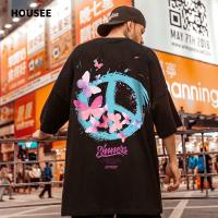 เพิ่มปุ๋ยไฮสตรีทสไตล์ญี่ปุ่น hiphop เสื้อผ้าผู้ชายแบรนด์แฟชั่นสไตล์ยุโรปและอเมริกา T เสื้อยืดผู้ชายแฟชั่นหลวมไซส์ใหญ่เสื้อยืดแขนสั้นอินเทรนด์สำหรับฤดูร้อน