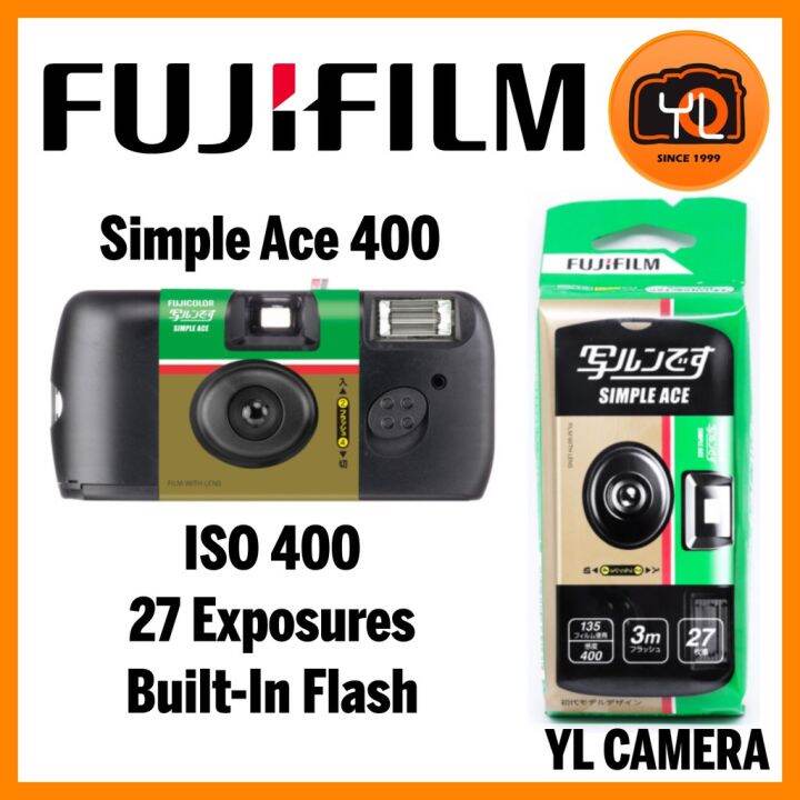 【Tiktok Hot】 Fujifilm Simple Ace ISO400 Disposable Camera Lazada