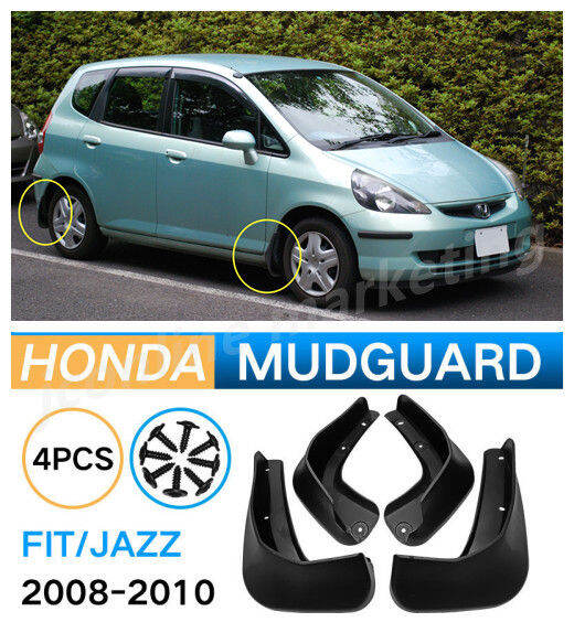 Honda Fit Jazz 08 10 Premium Splash Guard Mudguard Lazada