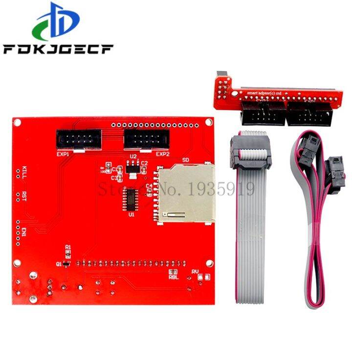 ชิ้นส่วนเครื่องพิมพ์3d-แอลซีดี12864แผงควบคุมแสดงผล12864lcd-สำหรับเครื่องพิมพ์3d-ตัวควบคุมอัจฉริยะ-ramps1-4วงจรรวม